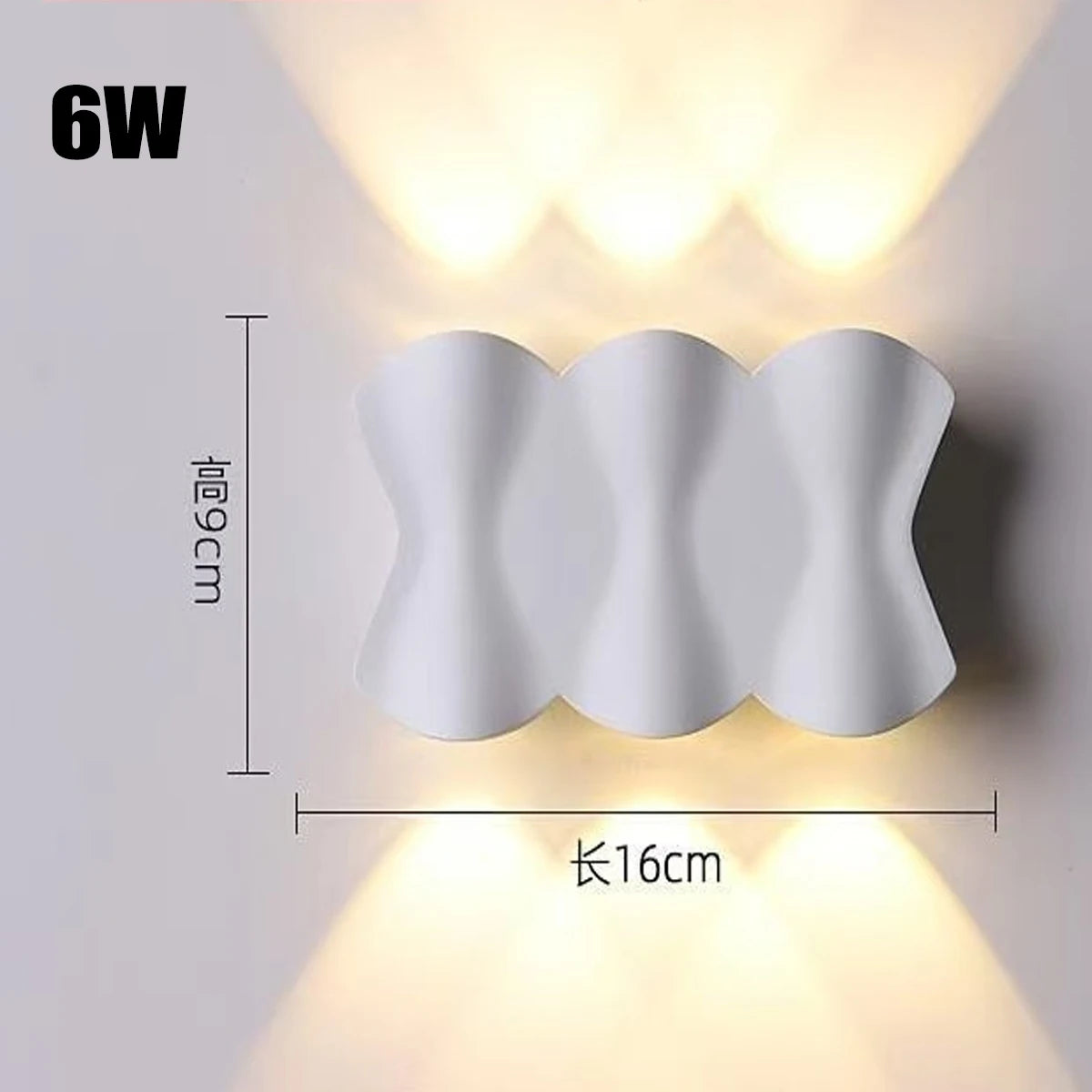 Outdoor Waterproof Wall Light AC220V Aluminum Wall Washer Creative Sconce for Living Room Bedroom Bedside