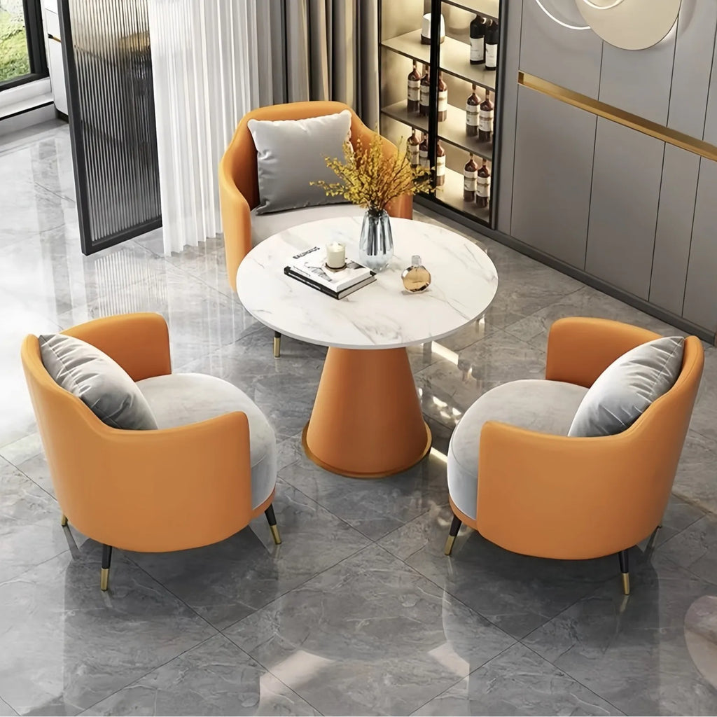 Light Luxury Leisure Business Office Hotel Lobby Reception Sofa Sales Office Reception Negotiation Chair