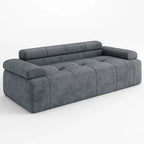 !@Hot Sales Customizable Luxury I-Shaped Fabric Sofa Set Compressed Sponge Bed for Living Room Custom Furniture Manufacturer