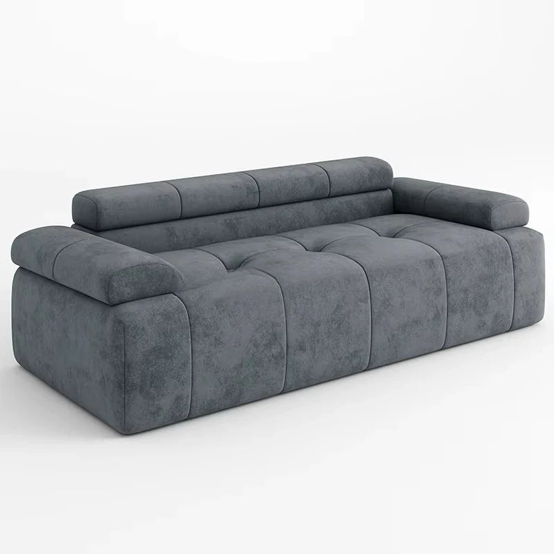 !@Hot Sales Customizable Luxury I-Shaped Fabric Sofa Set Compressed Sponge Bed for Living Room Custom Furniture Manufacturer