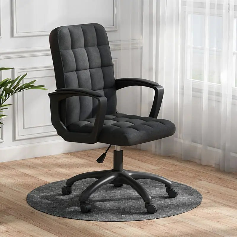 Home Computer Chair Office Chair Lifting Swivel Chair Modern Comfortable Long Backrest Seat Stool