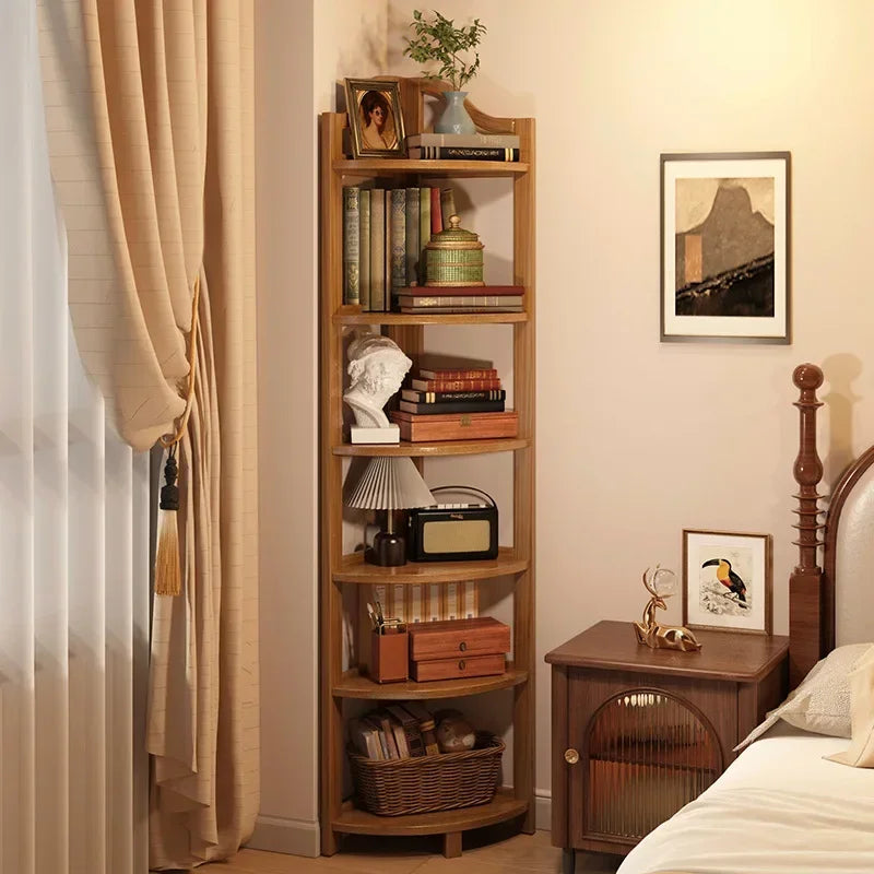 Household Goods Corner Cabinet Triangle Corner Cabinet Indoor Shelf Shelf Living Room Floor Locker Modern Simple Storage Rack