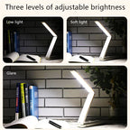 D2 LED Desk Lamp Light Three-Mode Lighting Brightness USB Dual Power Supply System Eye Protection Learning Read Desk Lamp Gift