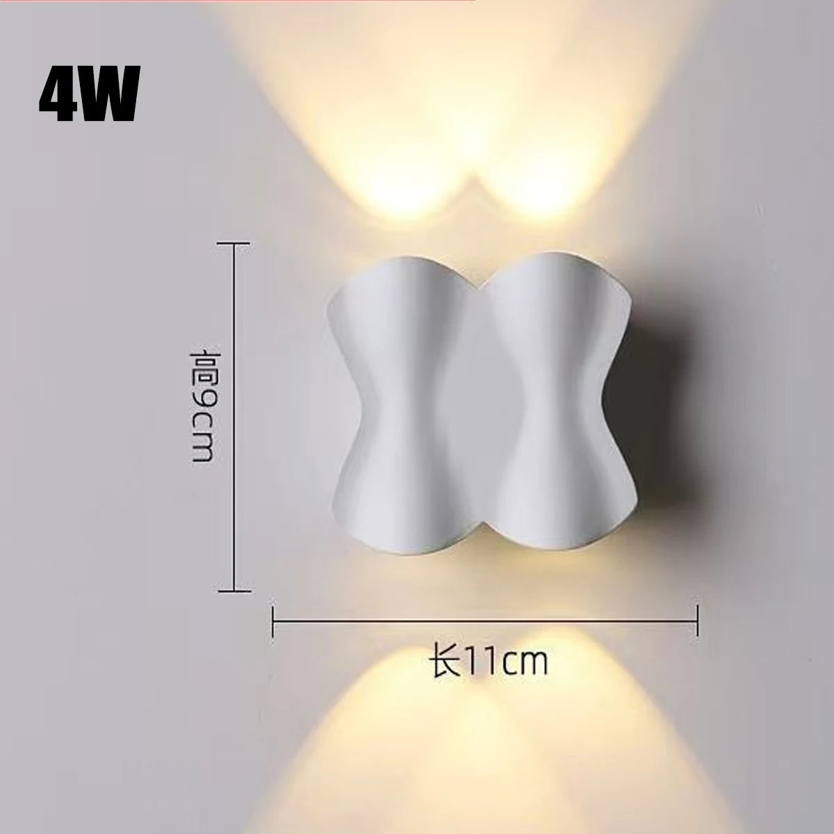 Outdoor Waterproof Wall Light AC220V Aluminum Wall Washer Creative Sconce for Living Room Bedroom Bedside