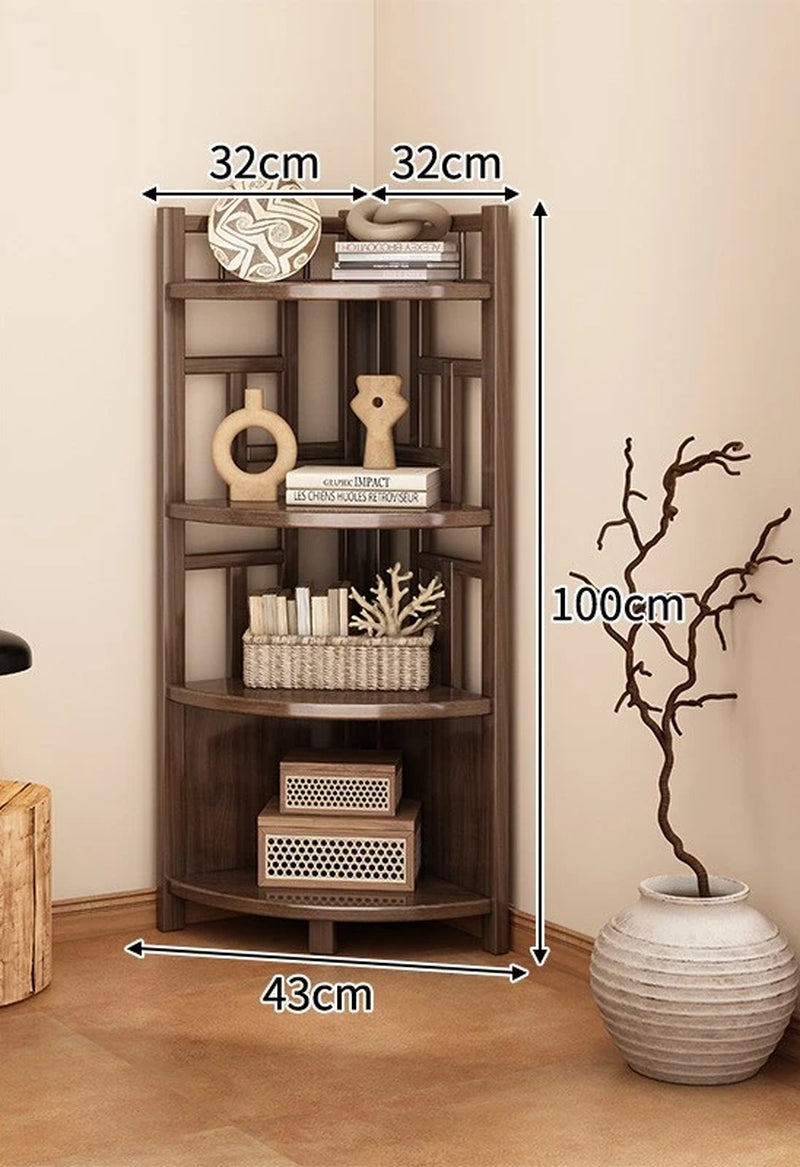 Corner Rack Multi-Layer Triangular Storage Shelf Living Room Floor-To-Wall Cabinet Kitchen Corner Tripod