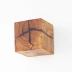 Entrance Background Decoration Cracked Wood Grain Wall Lamp Creative Square Nordic Solid Wood Wall Bedside Lamp