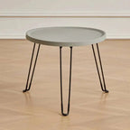 Foldable Plastic Sofa Side Table with Steel Legs Modern Lightweight Side Table Living Room Durable Indoor Outdoor Coffee Tables