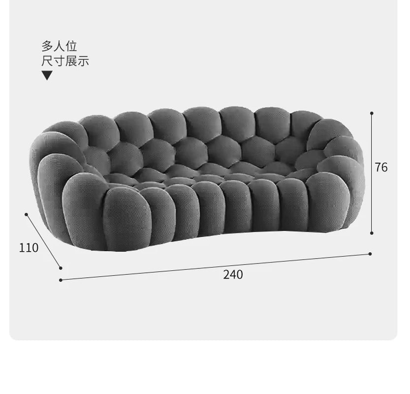 Minimalist European Living Room Couch Double Adults Puffs Bubble Sofas Compressed Boneless Chaise Divano Furniture Home