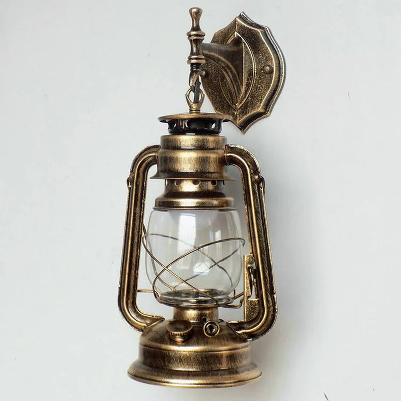 Vintage LED Wall Lamp Barn Lantern Retro Wall Light European Antique Style