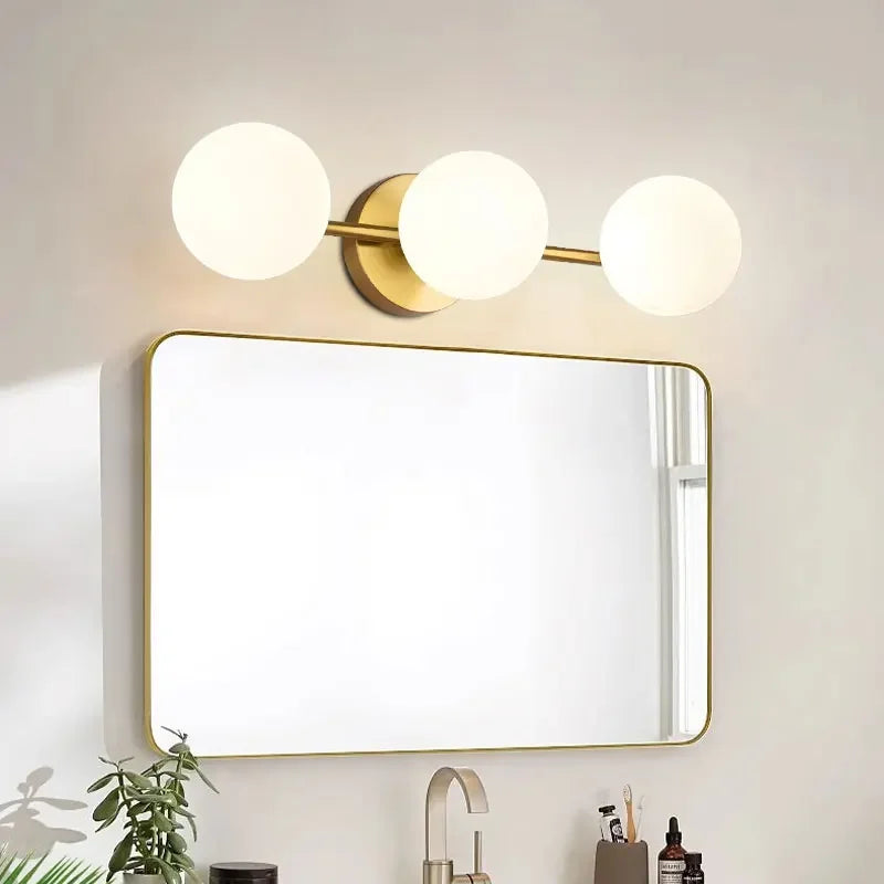 Nordic Indoor LED Wall Lights Decor for Bedroom Living Room G9 7W Frosted Glass Ball LED Wall Lamps Wall Sconce Lighting Fixture