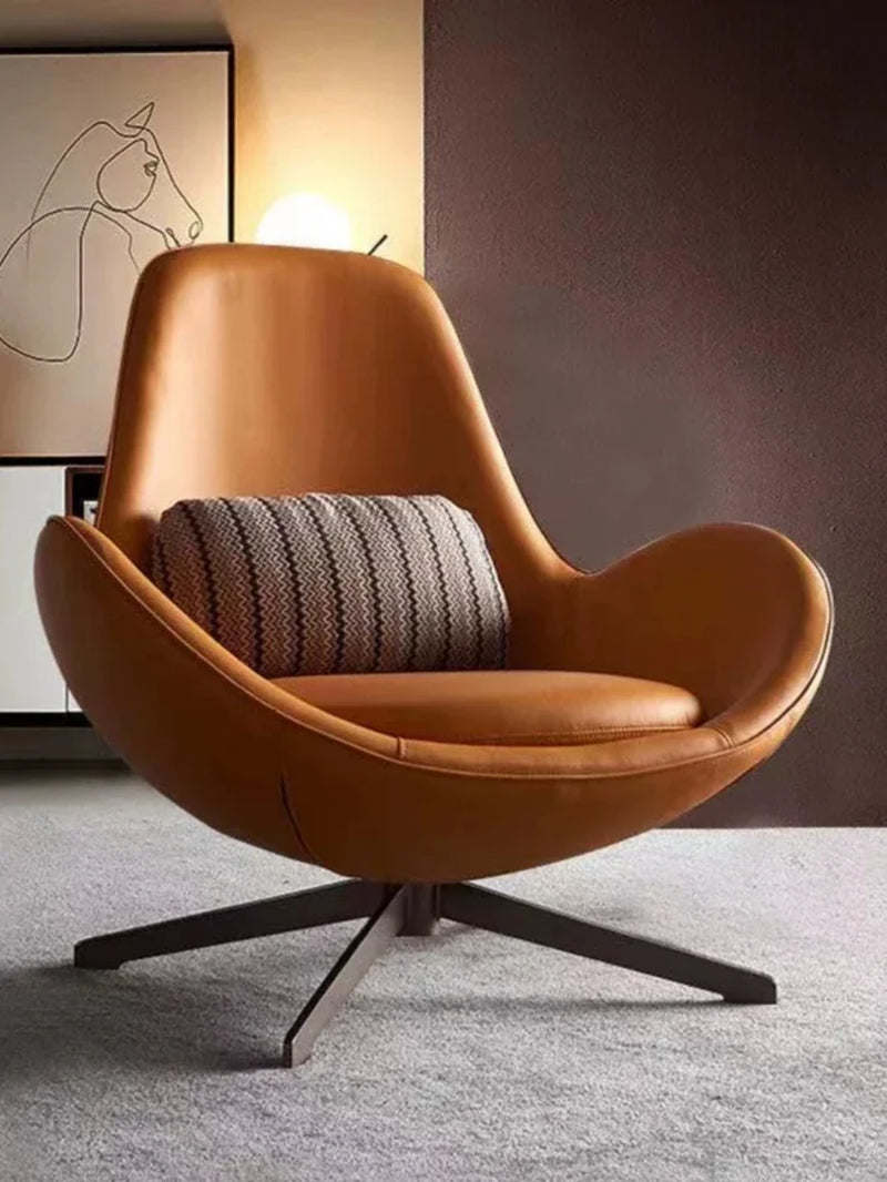 Nordic Sofa Chairs Luxury Portable Swivel Chairs Relaxing Design Modern Sofa Chair Living Room Comfortable Chair Home Furniture