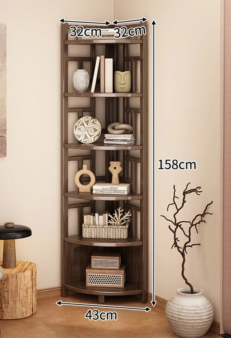 Corner Rack Multi-Layer Triangular Storage Shelf Living Room Floor-To-Wall Cabinet Kitchen Corner Tripod