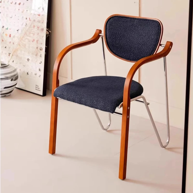 Pre-Loved Style Light Luxurious Vogue Dining Chair Retro Modern Minimalist Armchair Elegante Y Hermoso Dining Room Furniture