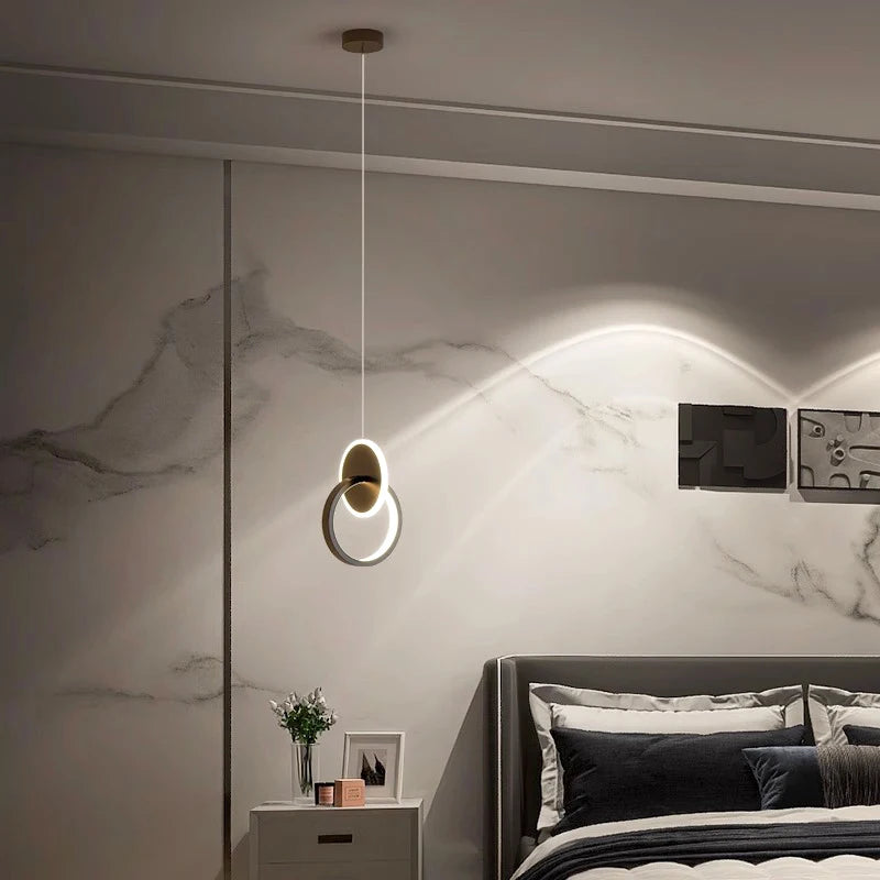 1 PC Modern Home Decor Led Lights Bedroom Lamp Bedside Pendant Light Lamps Led Chandeliers Hanging Light Indoor Lighting