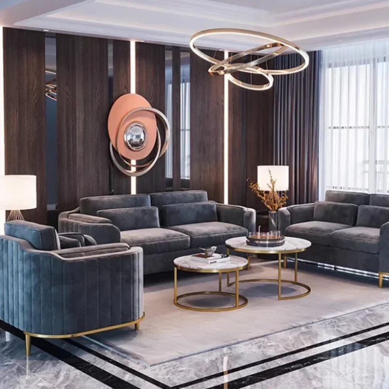 Modern Fancy Living Room Sofas Designer Green Floor Armchair Sofas Sets Lounge Sectional Divani Da Soggiorno Bedroom Furniture