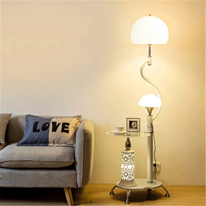 Nordic Modern Floor Lamp LED Flower Tea Table Floor Lamps for Living Room Bedroom Study Desk Lamp Home Decor Standing Lights E27