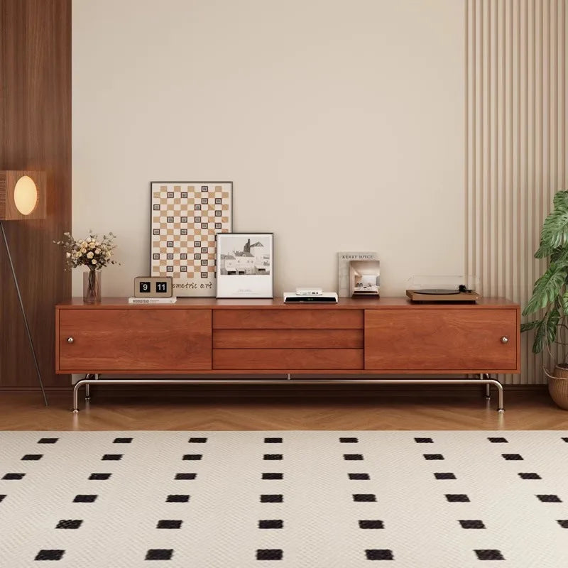 Modern Simple Tv Console Cabinet Elegant Style Personality Simple Tv Stands Boho Decoration Fernsehschrank Living Room Furniture