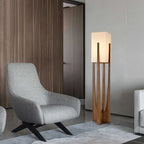 Japanese Style Quiet Wind Floor Lamp Living Room New Chinese Style Retro Homestay Hotel Bedroom Bedside Standing Table Lamp