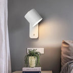 LED Wall Lamp with Switch Nordic Bedroom Bedlight Study Dining Room Corridor Macaron Minimally Home Decorative Light Fixture