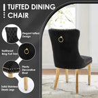 36'' Modern Minimalist round Glass Top Dining Set for 4, Luxury Circular Kitchen Table and Chairs.