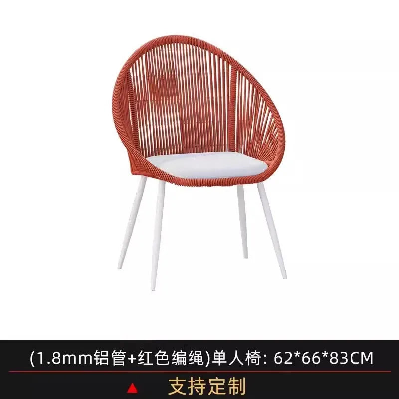 Outdoor Rattan Combination Courtyard Leisure Furniture Hotel Villa B & B Balcony Open-Air Outdoor Waterproof Rattan Chair Sofa