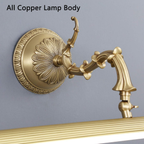 Bronze vanity wall light for bathroom details
