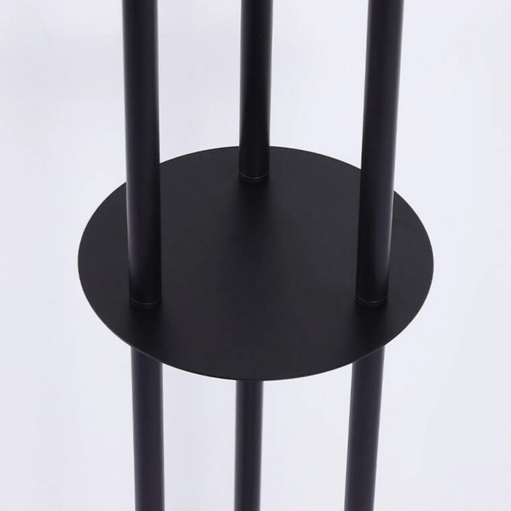 Modern 3-Light LED Floor Lamp, Dimmable Standing Light with Acrylic Shades