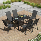 WOLTU 2/4PCS Stackable Garden Chairs Weatherproof Seating Set for Garden Outdoor Patio Balcony Ergonomic High Back Lounge