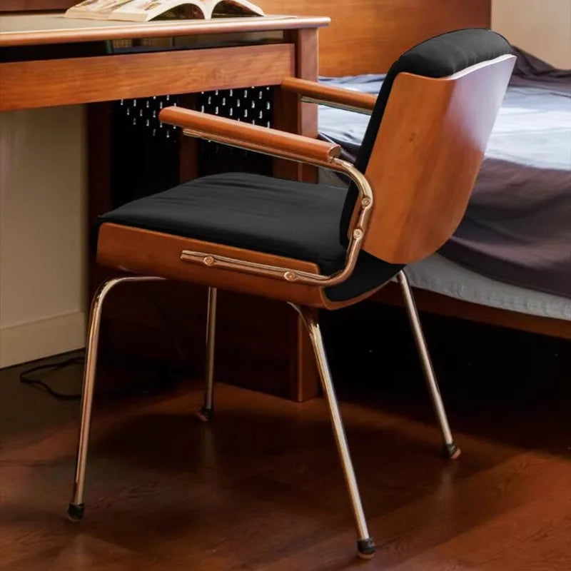 Restaurant Chairs Light Luxury Household Kitchen Backrest Chair Balcony Leisure Makeup Stool Single Sofa Chair Hotel Chair