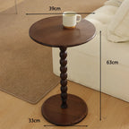 French Retro American Solid Wood Edge Table, Small Coffee Table, Living Room Sofa, Bedside Table, Balcony, Leisure Table