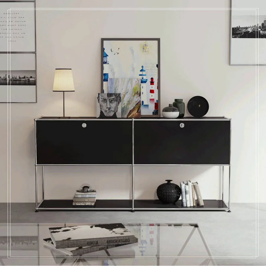 Living Room Cabinet Sideboards Coffee Table Tv Stand Storage Cabinet Corner Metal Storage Display Customizable Modular Furniture