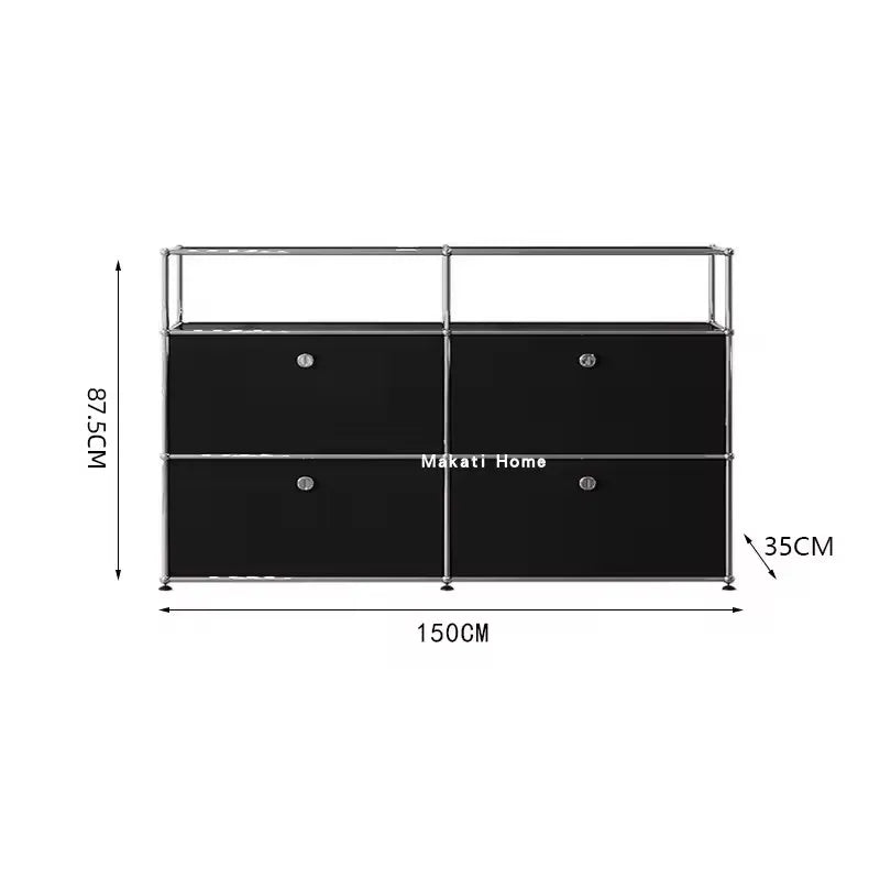 Living Room Cabinet Sideboards Coffee Table Tv Stand Storage Cabinet Corner Metal Storage Display Customizable Modular Furniture