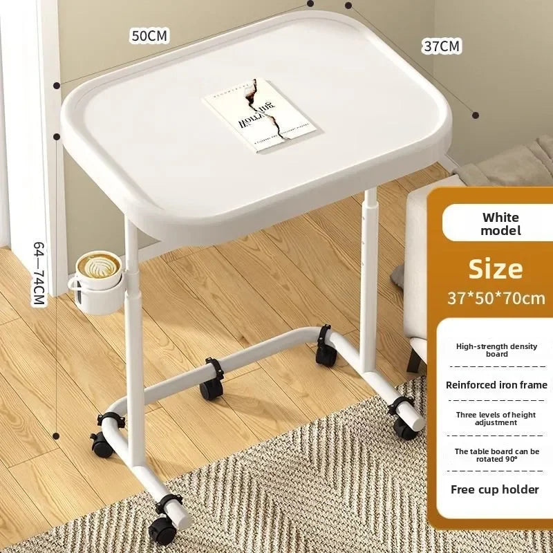 Movable Child Study Desk School Desk Adjustable Bedside Table Compact Lightweight Learning Table for Kids Students Home Use