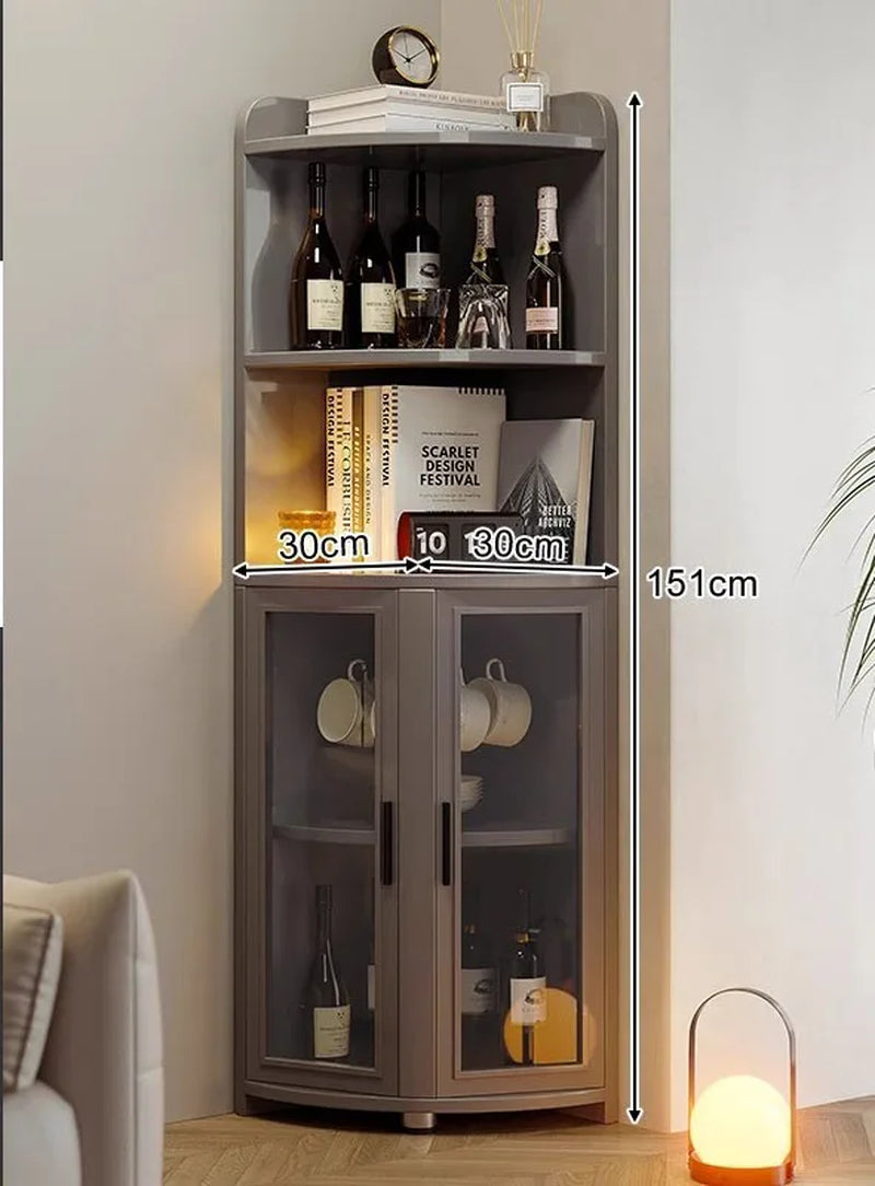 Living Room Wall Corner Cabinet Triangle Shelf against Wall Home Storage Organizer Corner Living Room Wall Shelf