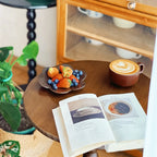 French Retro American Solid Wood Edge Table, Small Coffee Table, Living Room Sofa, Bedside Table, Balcony, Leisure Table