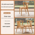Garden Leisure Balcony Tea Table Solid Three-Piece Patio Furniture Rattan Wood Outdoor Tables and Chairs Furniture Nordic Sets M