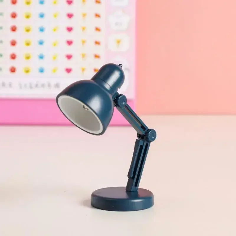 Mini LED Night Reading Book Light Foldable Table Lamp Dormitory Bedroom Creative Bedhead Lights Home Decorations Doll House Lamp