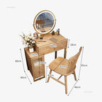 Simple Solid Wood Dressing Table for Bedroom Small Convenient Storage Integrated Dresser Chinese Creative Dressers for Hotel A
