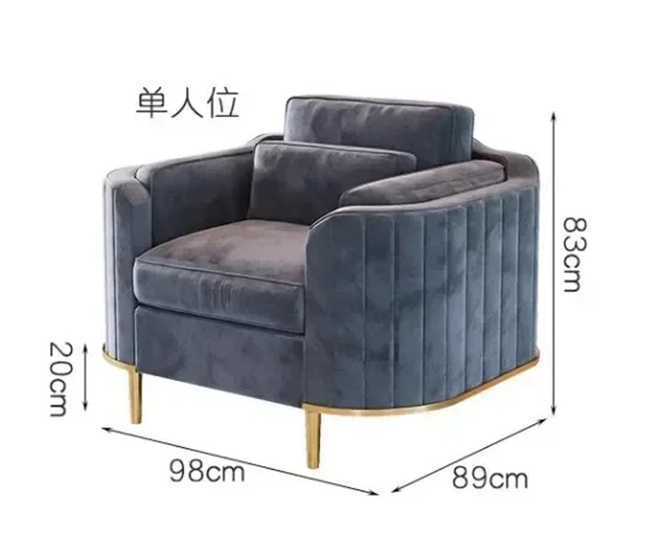 Modern Fancy Living Room Sofas Designer Green Floor Armchair Sofas Sets Lounge Sectional Divani Da Soggiorno Bedroom Furniture
