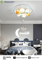 Modern Stylish Astronaut Planet Sky Led Home Ceiling Lights Art Creative Lamp for Chidren'S Bedroom Home Decoration Chandeliers