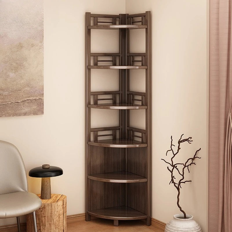Corner Rack Multi-Layer Triangular Storage Shelf Living Room Floor-To-Wall Cabinet Kitchen Corner Tripod