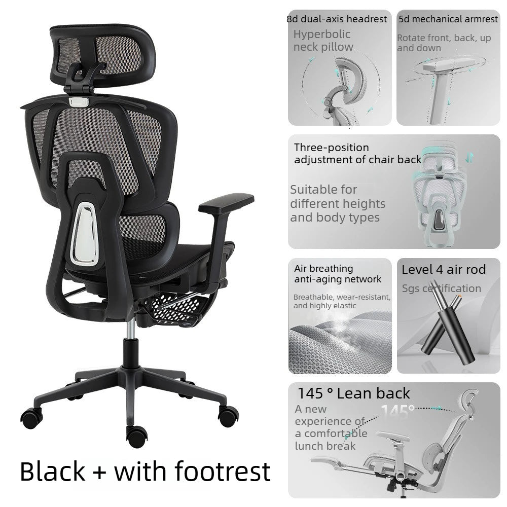 Ergonomic Chair Office Gaming Comfortable Adjustable Armrest Office Chair Relaxing Recline Chaises De Bureau Furniture