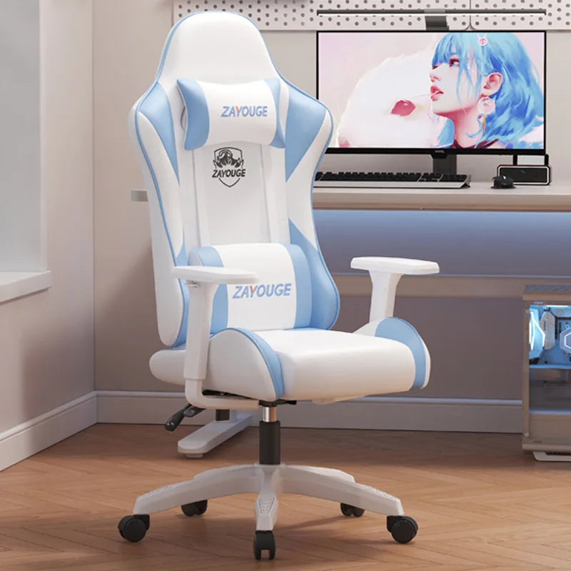 Gaming Chair Computadora Silla Home Office Seat Elasticità Backrest Long Sitting Ergonomisch Chair Lifting Braccioli