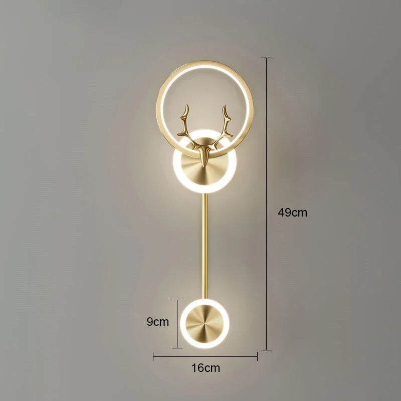 Modern LED Wall Lamp Creative Luxury Wall Lamp for Living Room Bedroom Bedside TV Background Restaurant Decor Wall Sconces