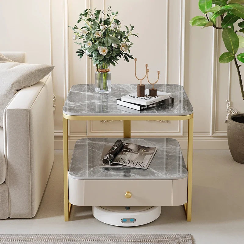 Console Luxury Coffee Table Living Room Aesthetic Minimalist Side Modern Organizer Designer Center Couchtisch Home Furniture