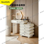 M45 Dresser, Chest, Integrated Italian Light Luxury Bedroom, Retractable Cream Style Small Makeup Table