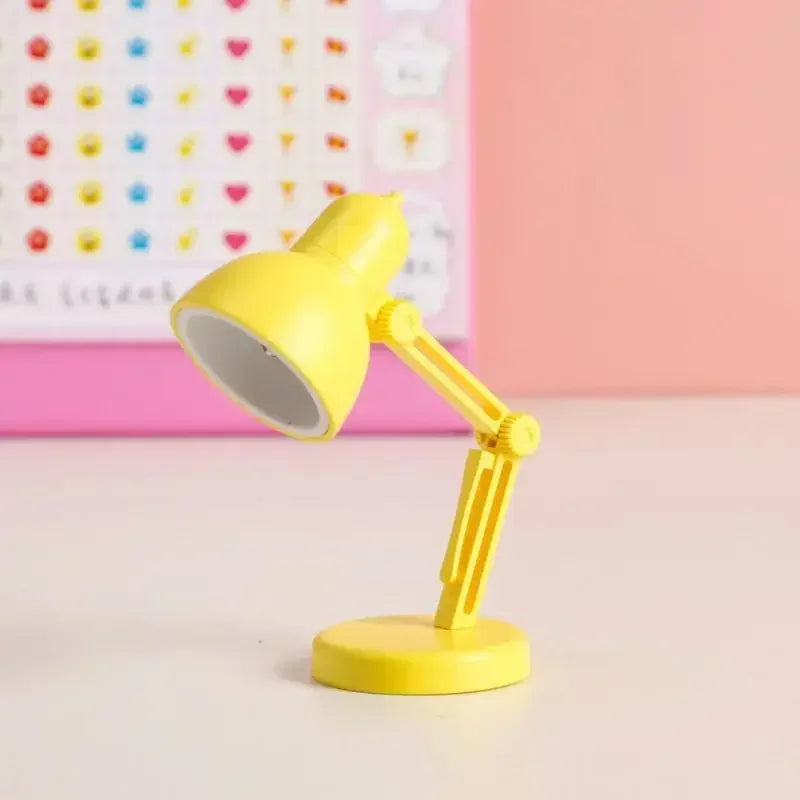 Mini LED Night Reading Book Light Foldable Table Lamp Dormitory Bedroom Creative Bedhead Lights Home Decorations Doll House Lamp