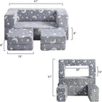 #For Kids Sofa, Illuminated in the Dark Modular Children'S Exploration Sofa, 3-In-1 Folding Children'S Sofa for Toddlers