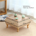 Small Coffee Table with Storage Bamboo and Rattan Tatami Platform Low Table for Living Room Furniture Home Bay Window Balcony