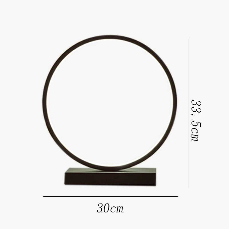 AC110-240V Dimmable LED Ring Table Lamp Bedside Night Light Home Living Room Bedroom Decor Desk Lamp EU/US/AU/UK Plug
